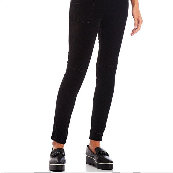 NWOT Karl Lagerfeld velvet stretchy pants-leggings - Picture 2 of 9